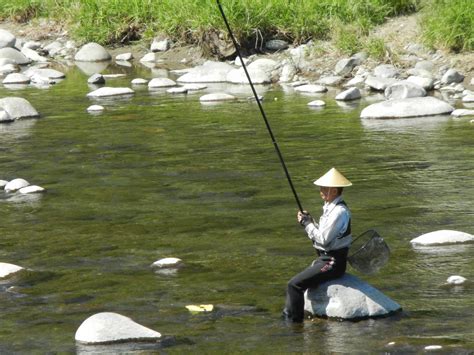 Free Download Hd Wallpaper Japanese Fisherman Fishing River