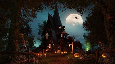 Halloween Spooky Witch Ambience Haunted Witch House Scary Halloween