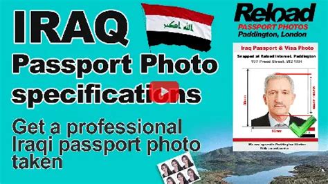 Iraq Passport Photo And Visa Photo Snapped In Paddington London