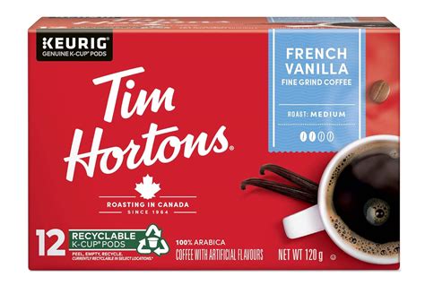 Tim Hortons French Vanilla Coffee Single Serve Keurig K Cup Pods