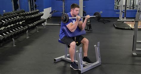 Barbell Preacher Curl Video Exercise Guide And Tips