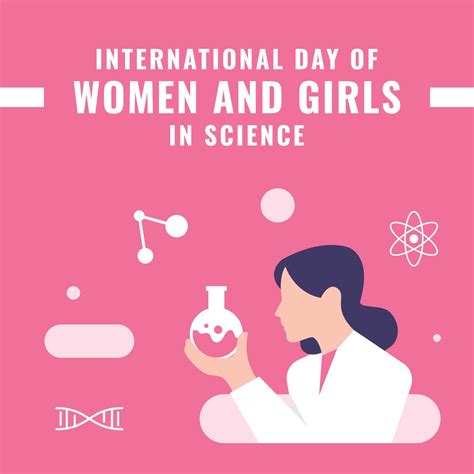 International Day Of Women And Girls In Science 18878620 Vector Art At