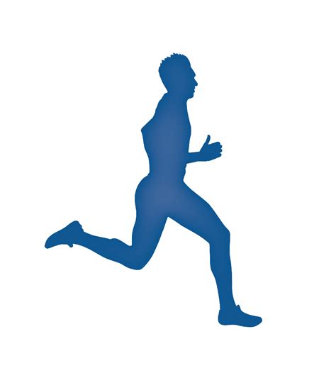 Download High Quality Running Clipart Free Runner Blue Transparent Png