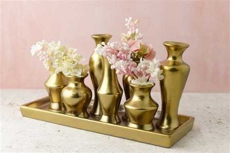 Gold Chic Bud Vase Set Bud Vases Vase Set Vase