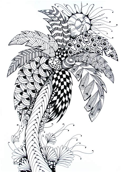 You can spend the rest of your life exploring islands, but it's much easier to color free island .continue reading. Art Therapy coloring page summer : Palm tree 8