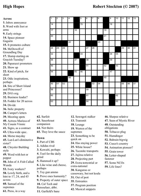 3.3 out of 5 stars 35. Free Printable Crossword Puzzles Medium Difficulty | Free ...