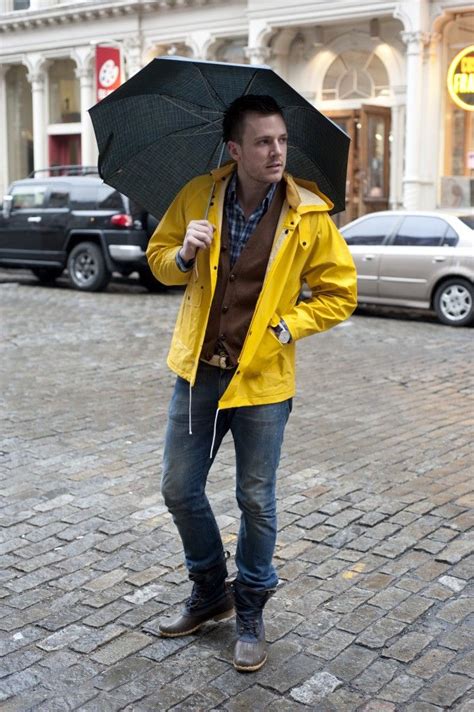 Mens Style Fashion Tips Rainwear Dressing For The Rain In Style