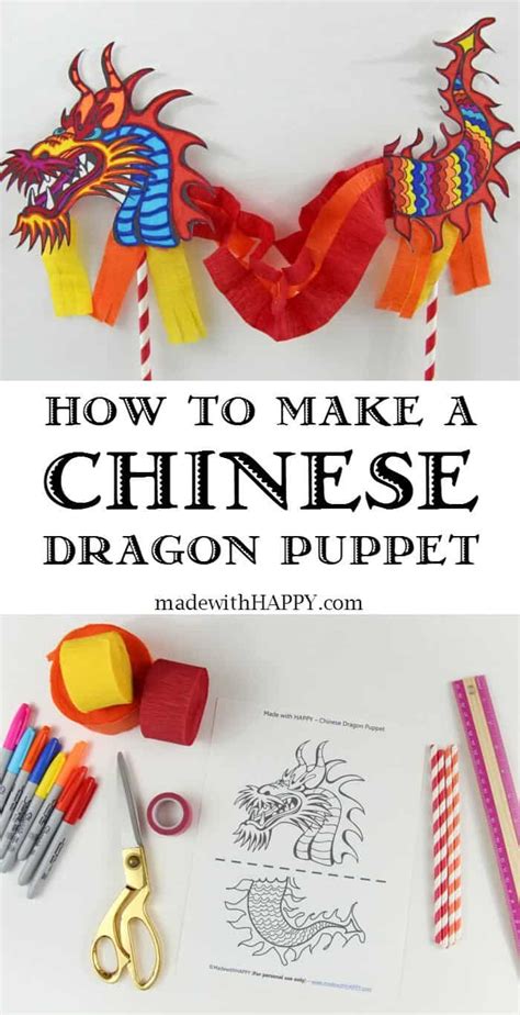 Chinese Dragon Puppet Made With Happy