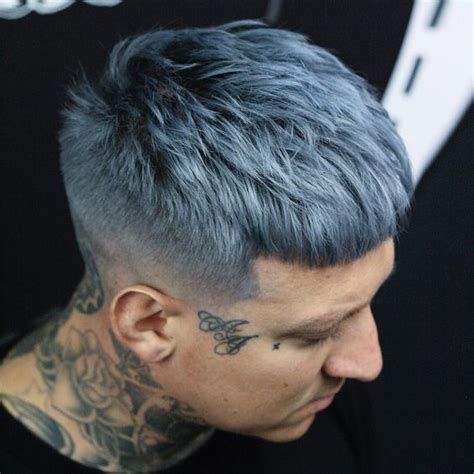 Blue Spiky Hair Mens Hair Colour Hair Color Unique Trendy Hair Color