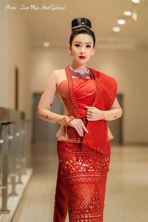 Pin By Jack Son On Myanmar Dress Myanmar Dress Design Myanmar