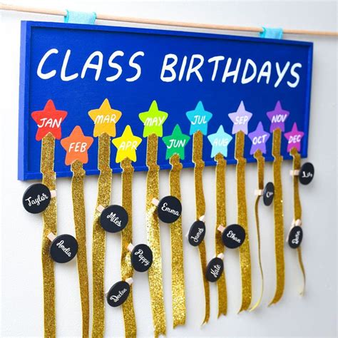 Classroom Birthday Tracker Crafts For Teachers Classroom Crafts