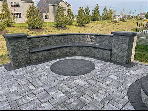 Odenton Paver Patio And Sitting Wall Three Little Birds Hardscaping
