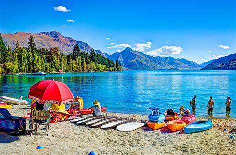 Ingyenes Fénykép Queenstown Beach Új Zéland Tó Ingyenes Kép A