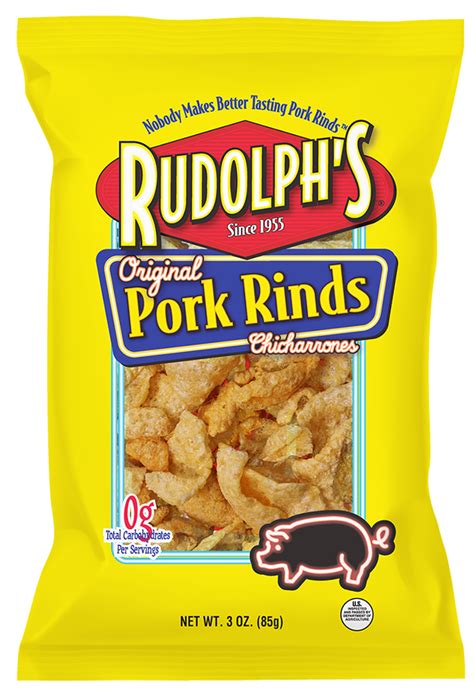 Rudolphs Pork Rinds Cracklins And More