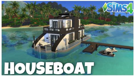 The Sims 4 Houseboat Speedbuild ♡ Youtube