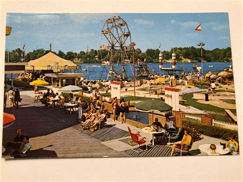 1950s Indiana Beach Boardwalk Shafer Lake Monticello Jerrys Unposted Postcard Ebay