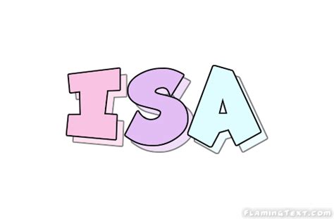 Isa Logo Free Name Design Tool From Flaming Text