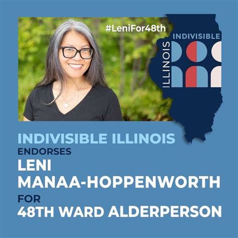 Indivisible Illinois Endorses Leni Manaa Hoppenworth For 48th Ward