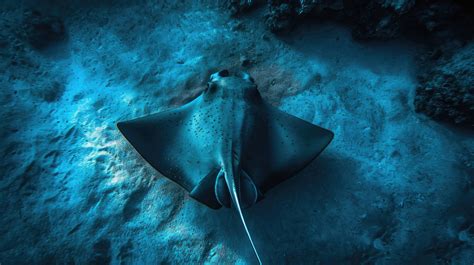 Manta Ray Swimming Underwater Wildlife Ocean Creatures Marine Life
