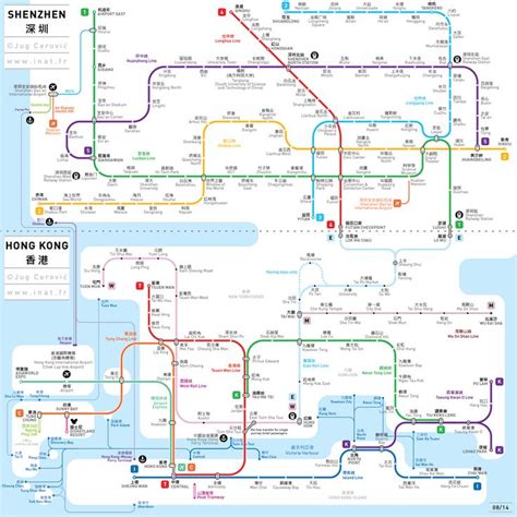 Hong Kong Shenzhen Atfr Metro Map Map Metro Map Art