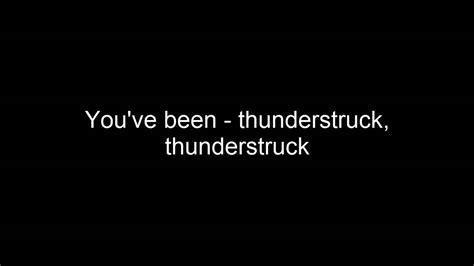 Acdc Thunderstruck With Lyrics Youtube