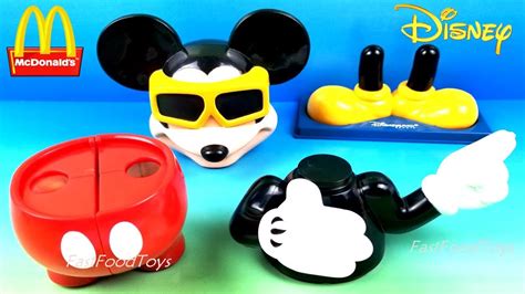 Mcdonalds Build A Mickey Mouse Happy Meal Toys Disney Disneyland Paris