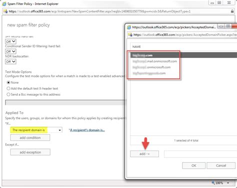 How to block an ip in office 365. How do I whitelist domains in Office 365 Exchange Admin ...