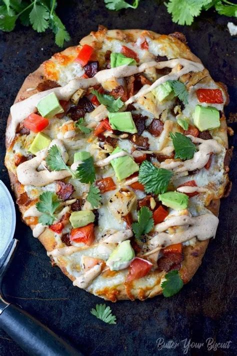 I used the rustic white flatbread with this pizza and. Chicken Club Flatbread with Chipotle Ranch | Recipe ...