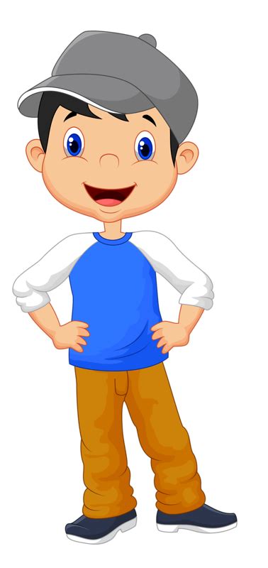 Boy Cartoon Child Clip Art Hat Boy Png Download 378800 Free