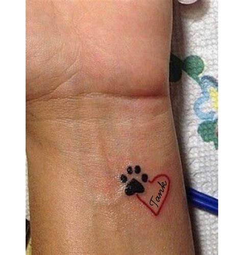 84) a paw tattoo with a message written in it for the love you have for your pet. IF I ever considered getting a tattoo... | Tattoos, Dog ...