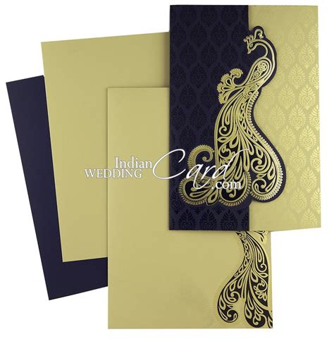 For that, we at indian wedding cards bring state of the technology to create some really amazing laser wedding invitations. D-7684, Blue Color, Hindu Cards.