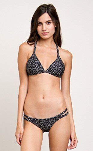 rvca womens palm triangle bikini top black large you can get more details by clicking on the