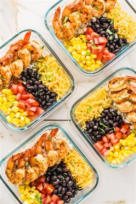Weight watchers grilled shrimp scampi recipe • ww recipes. Easy Meal Prep Ideas: Shrimp Taco Bowls | Recipe | Healthy ...