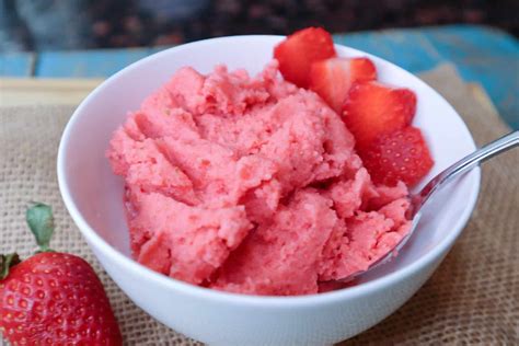 Simple And Delicious Strawberry Sherbet ~ The Recipe Bandit
