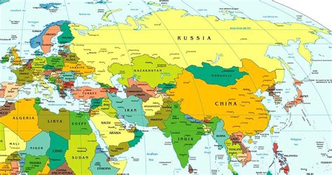 Russia And Northern Eurasia Map