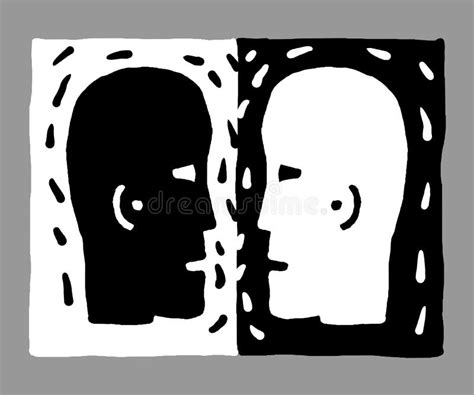 Two Heads Vector Stock Vector Illustration Of Dispute 4469029