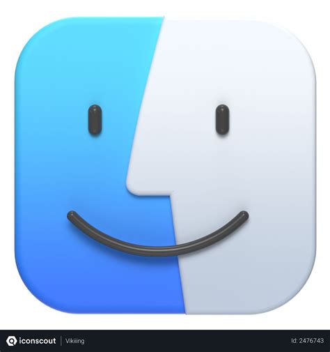 Free 3d Mac Os Finder Logo 3d Illustration Download In Png Obj Or