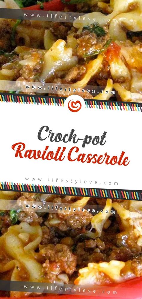 Add tomato sauce, salt and oregano. Crock-pot Ravioli Casserole | Recipe | Crockpot ravioli ...