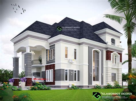 Architectural Design Of A Proposed 6 Bedroom Duplex With Pent House Enugu Nigeria For