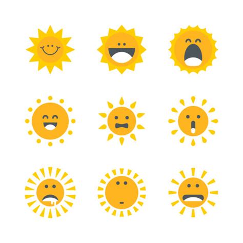 Smiley Sun Illustraties En Vectorbeelden Istock