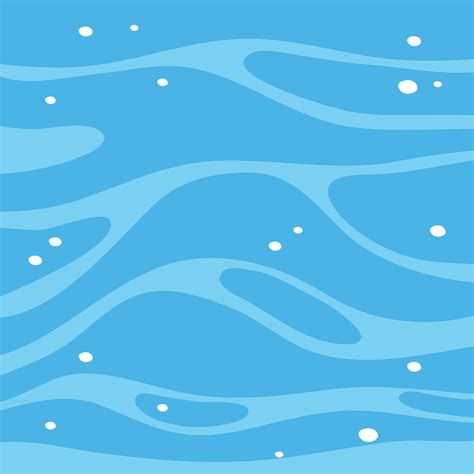 Blue Water Surface Template In Cartoon Style 2288516 Vector Art At Vecteezy