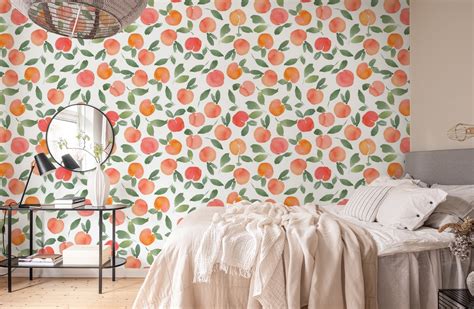 Attractive Peach And Peaches Wallpaper Unique Peach Wall Murals