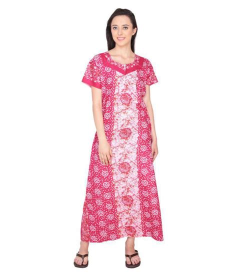 Buy Simrit Cotton Nighty And Night Gowns Multi Color Online At Best Prices In India Snapdeal