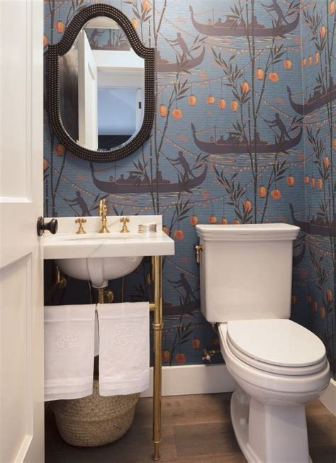Add beautiful powder room wallpaper ideas & coordinating powder room mirror ideas. 20+ Awesome Small Powder Room Ideas - Trendecora | Powder ...