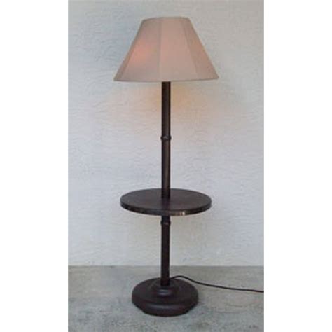 Traditional Floor Lamp Table With Bronze Frame Dfohome