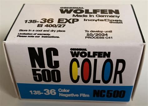 Orwo Wolfen Color Negative Film Nc500 35mm 36 Exposures Foto Erhardt