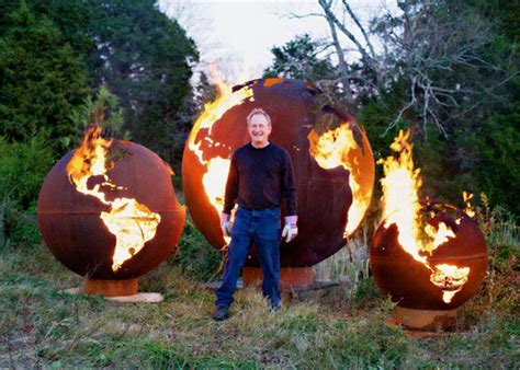 Fire Pit Art Mother Earth 8 Foot Globe Of The Earth Me The Fire