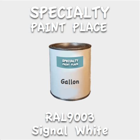 Ral 9003 Signal White Gallon Can