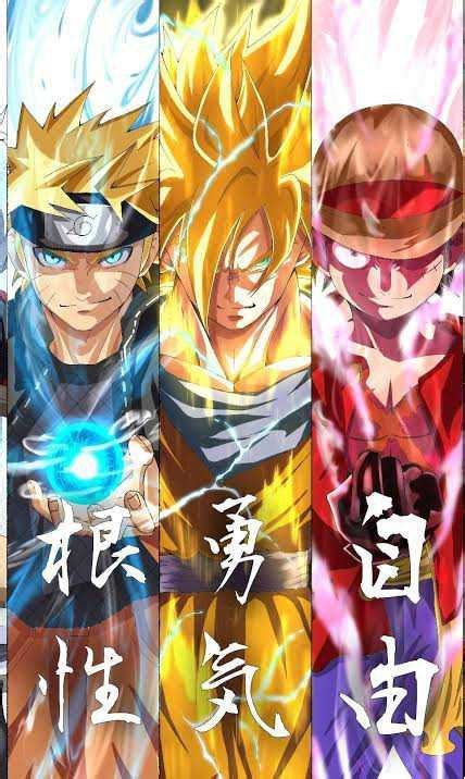 Goku Naruto Luffy Wallpaper By Modninja17 On Deviantart