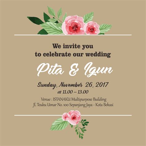 Contoh Invitation Wedding Studyhelp